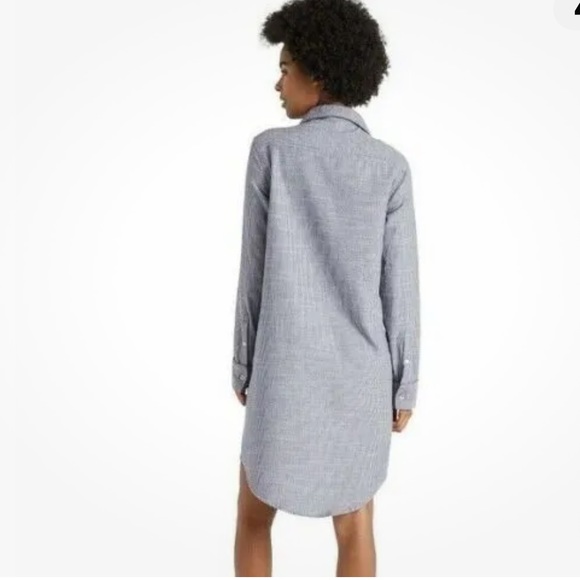 Levi's Women's Blue White Railroad Stripe Pajama Sleep Shirt - Picture 2 of 8